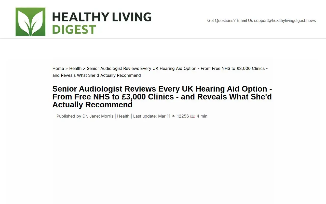 Landing page screenshot