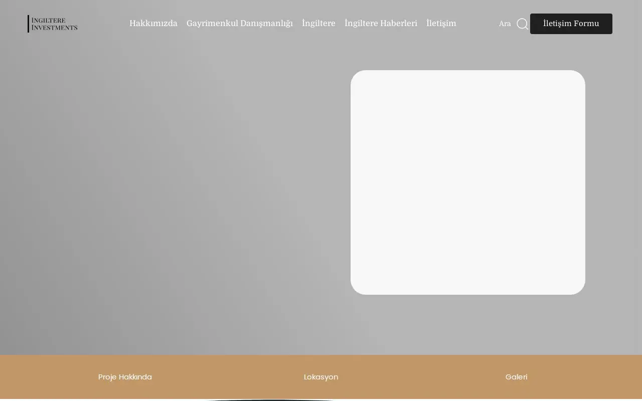Landing page screenshot