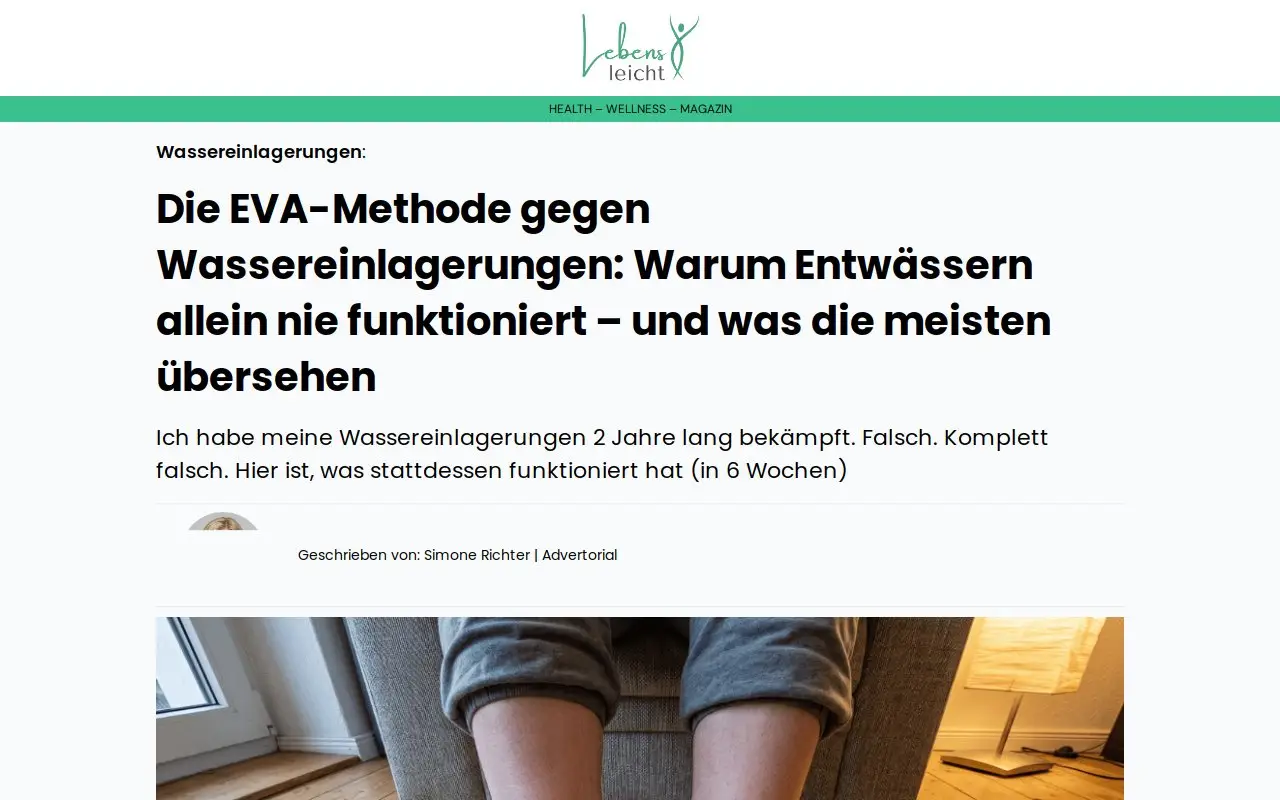 Landing page screenshot