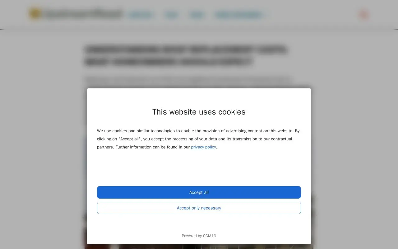 Landing page screenshot
