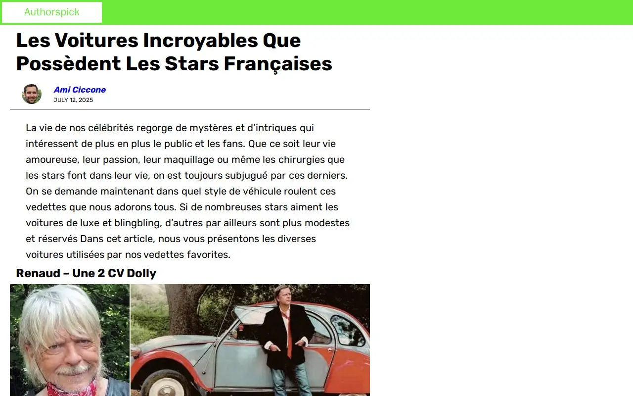 Landing page screenshot
