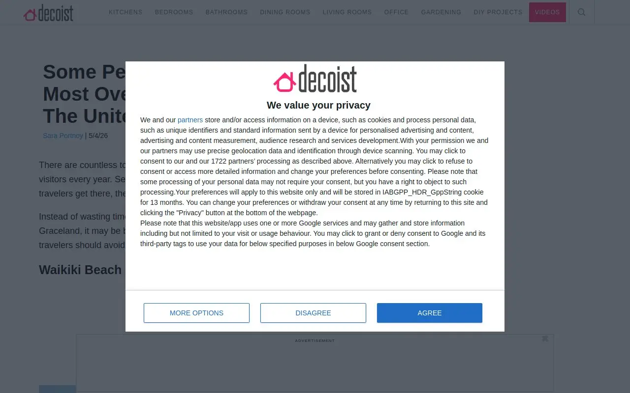 Landing page screenshot