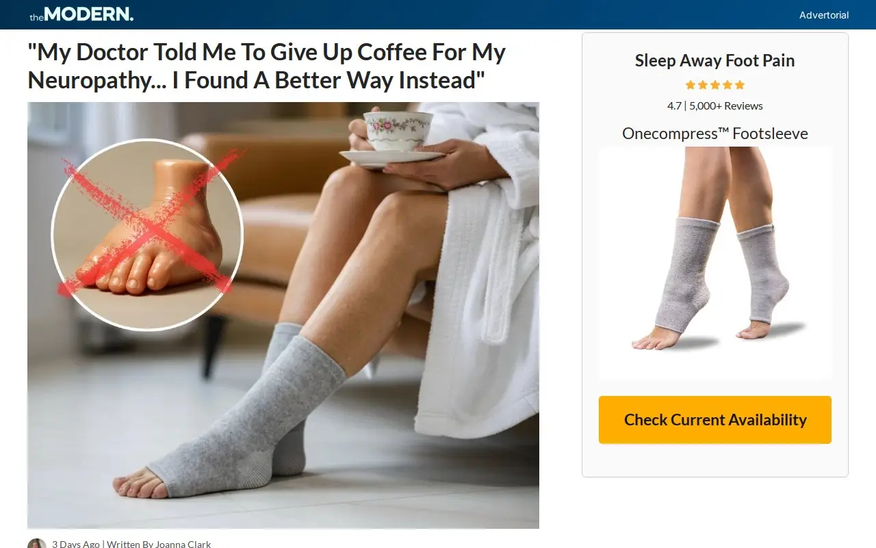 Landing page screenshot