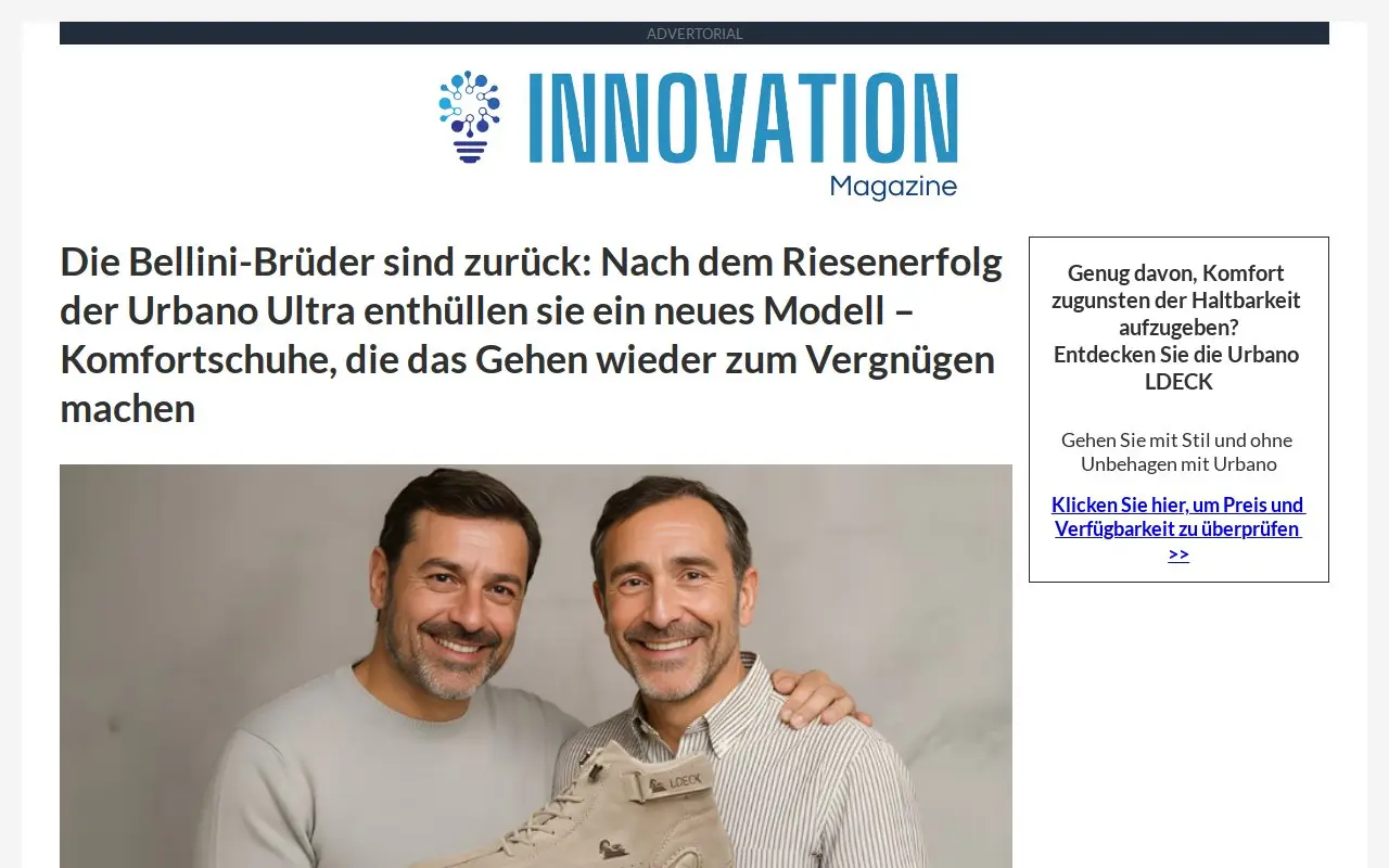 Landing page screenshot