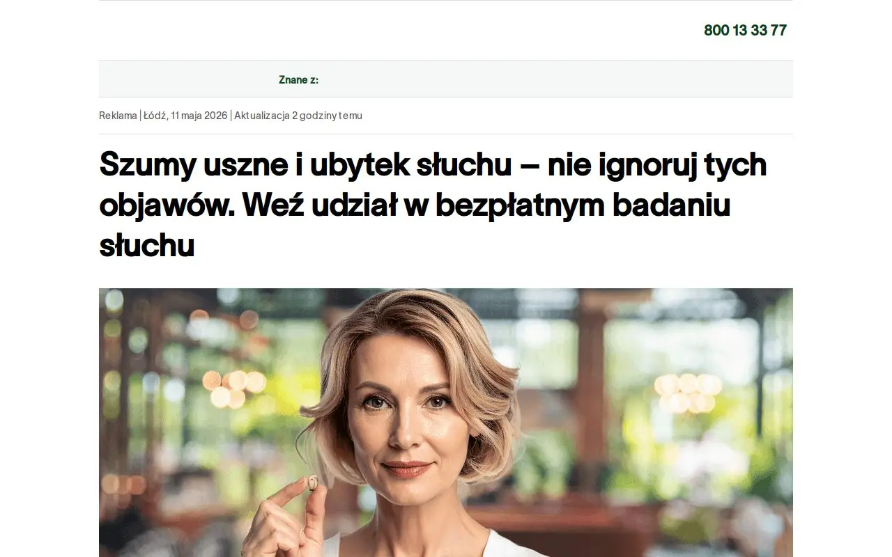 Landing page screenshot