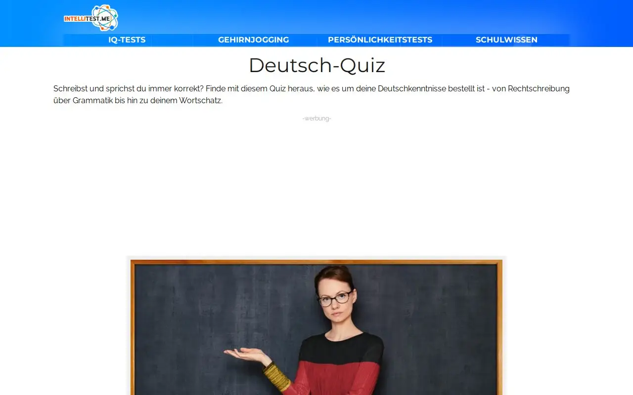 Landing page screenshot