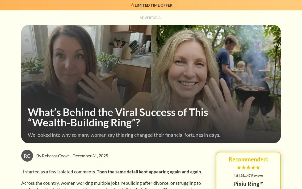 Landing page screenshot