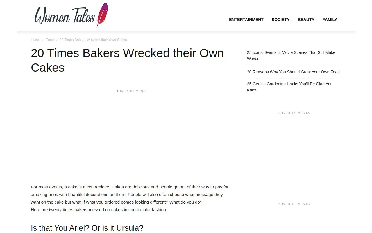 Landing page screenshot