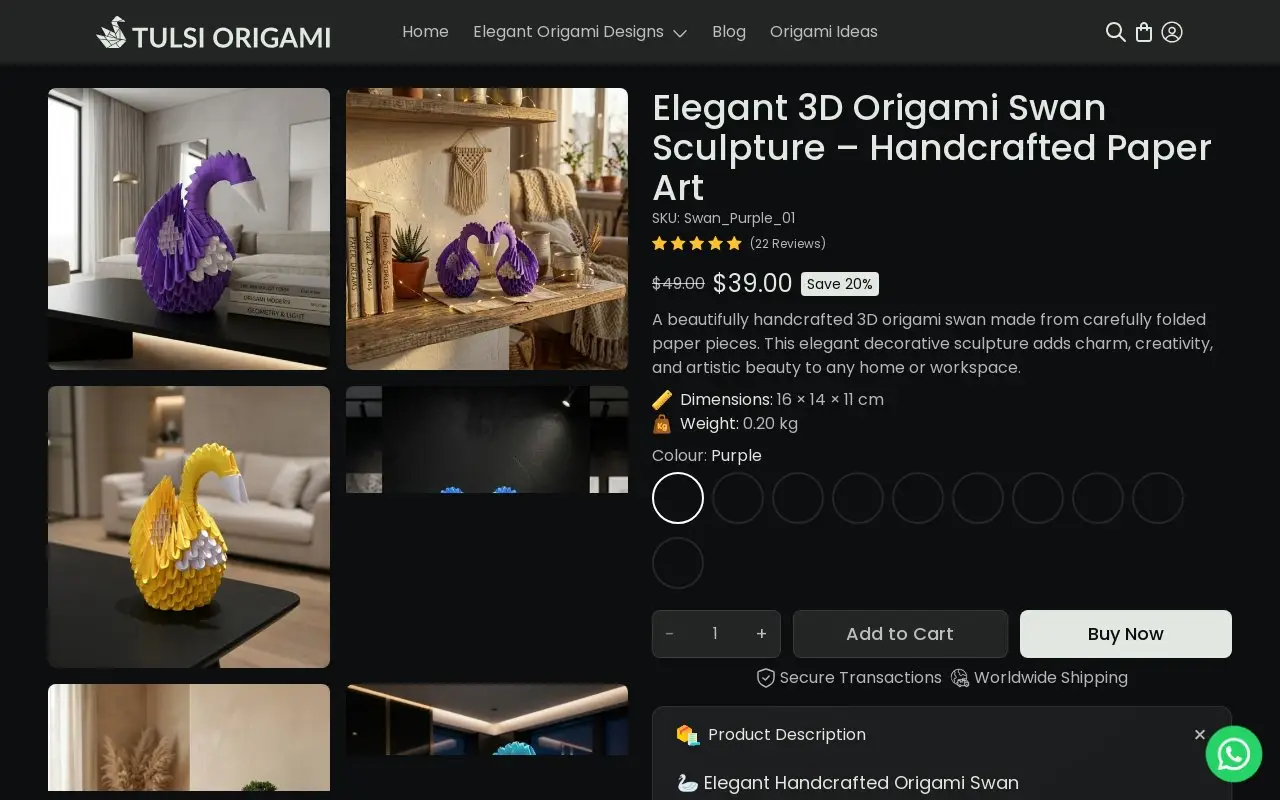 Landing page screenshot