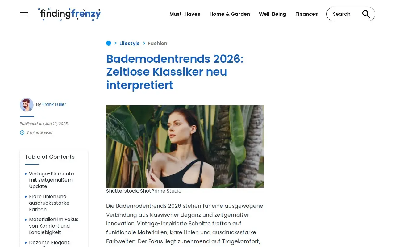 Landing page screenshot