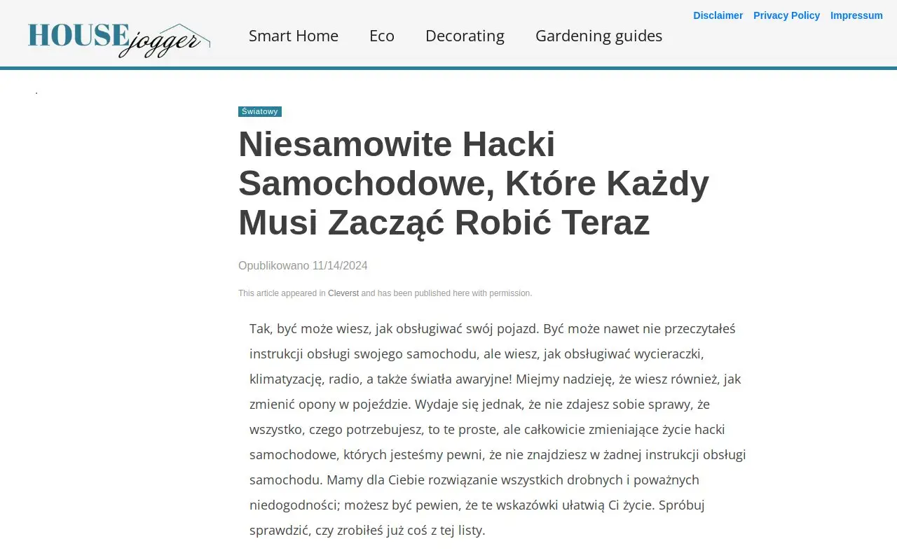 Landing page screenshot