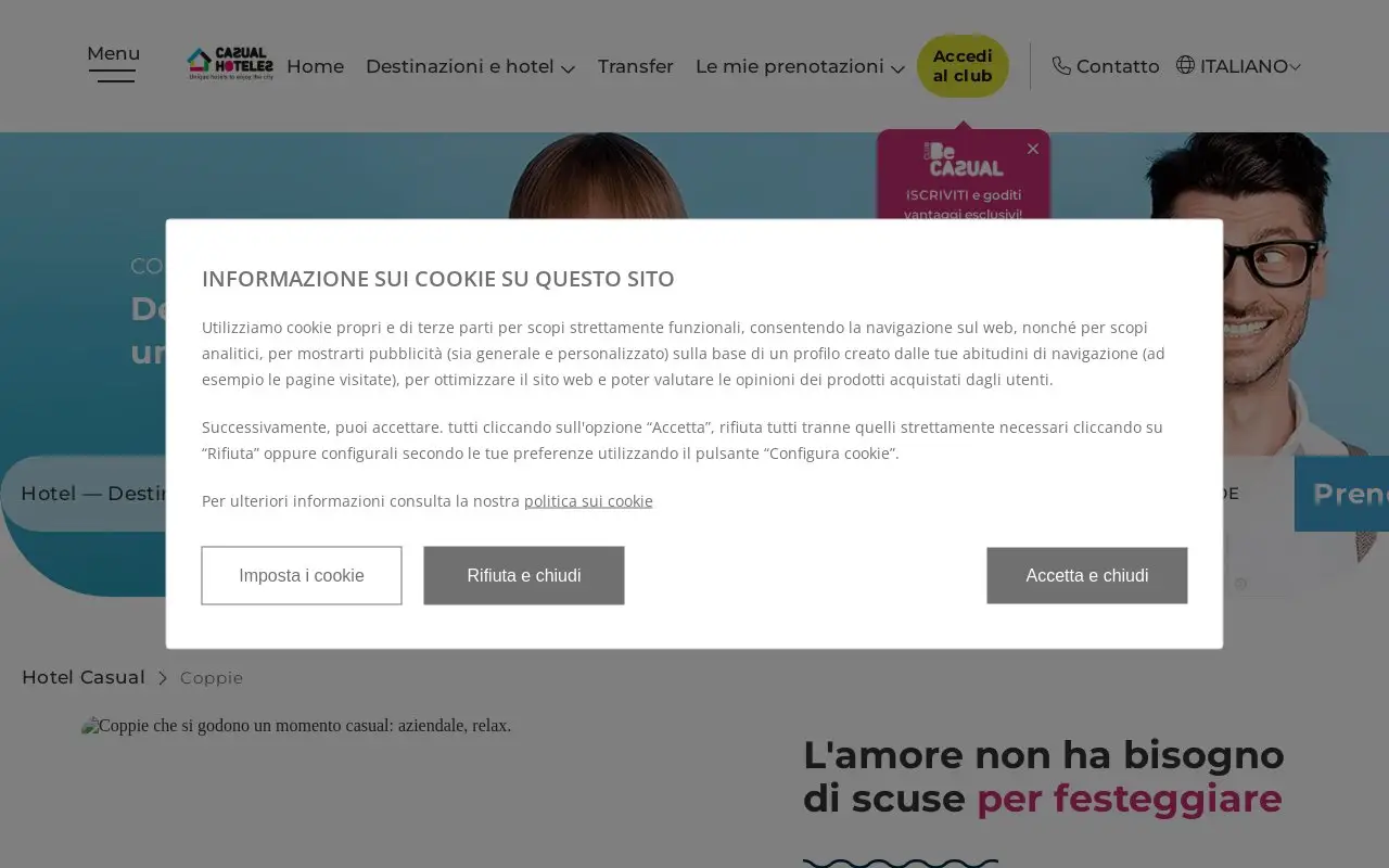Landing page screenshot