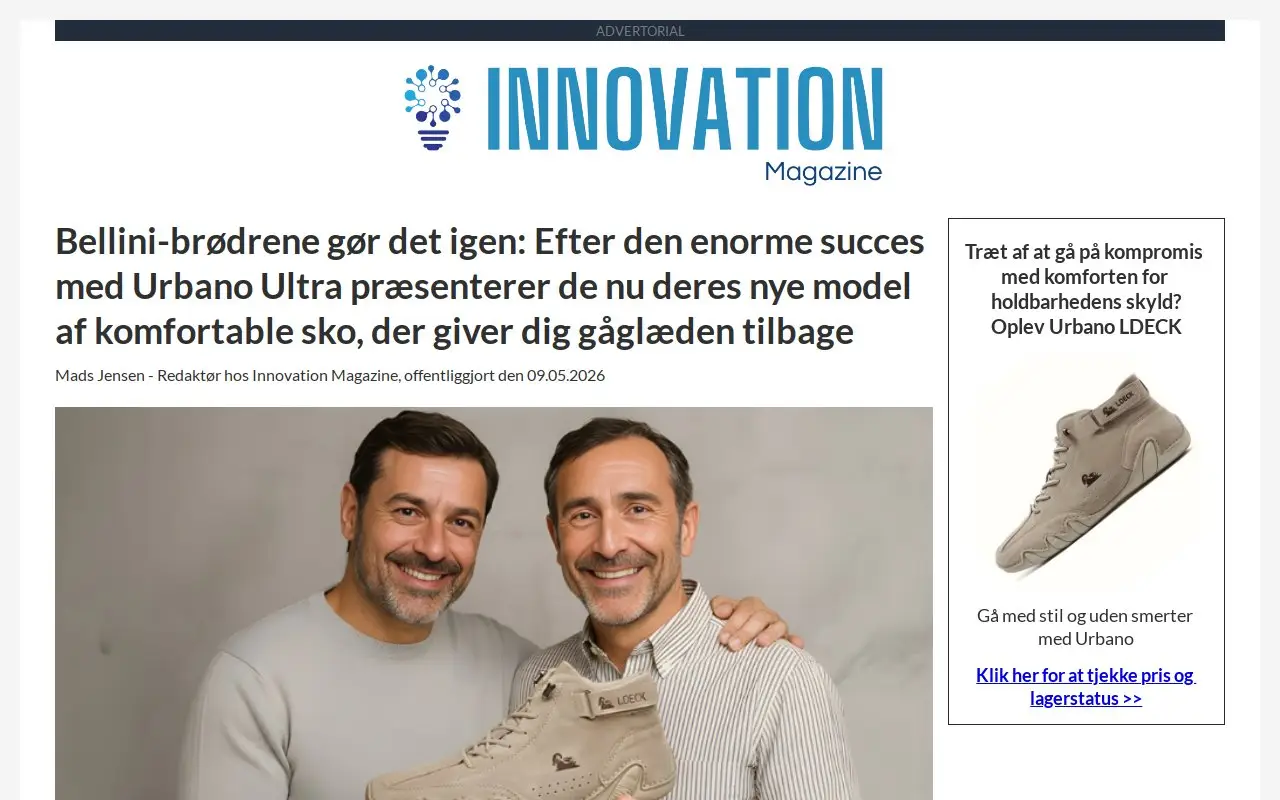 Landing page screenshot