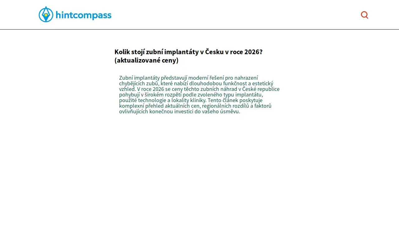 Landing page screenshot