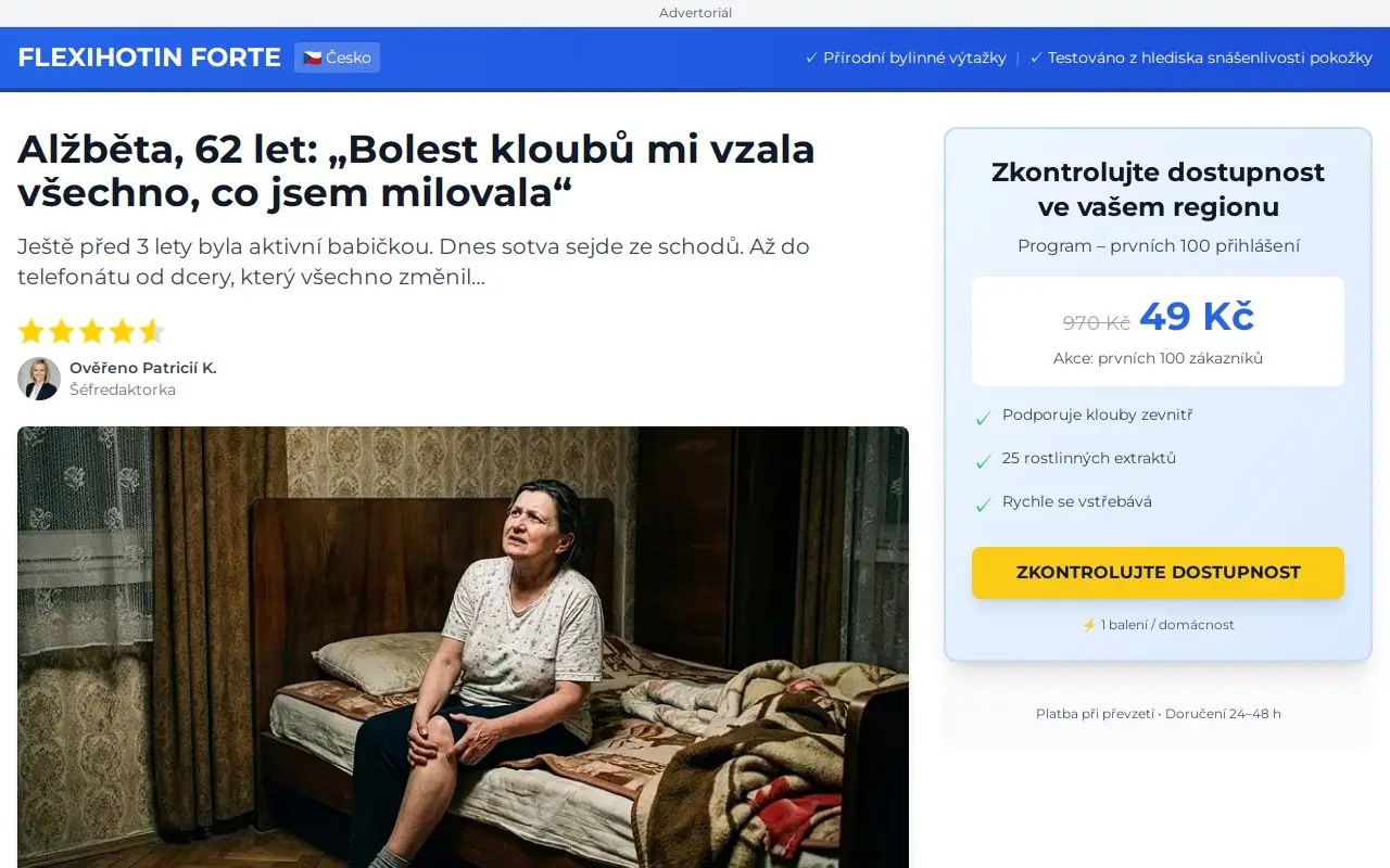 Landing page screenshot