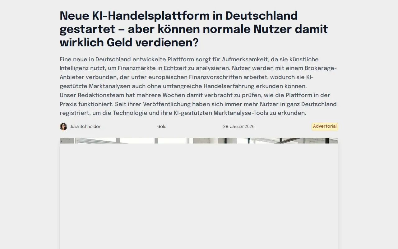 Landing page screenshot