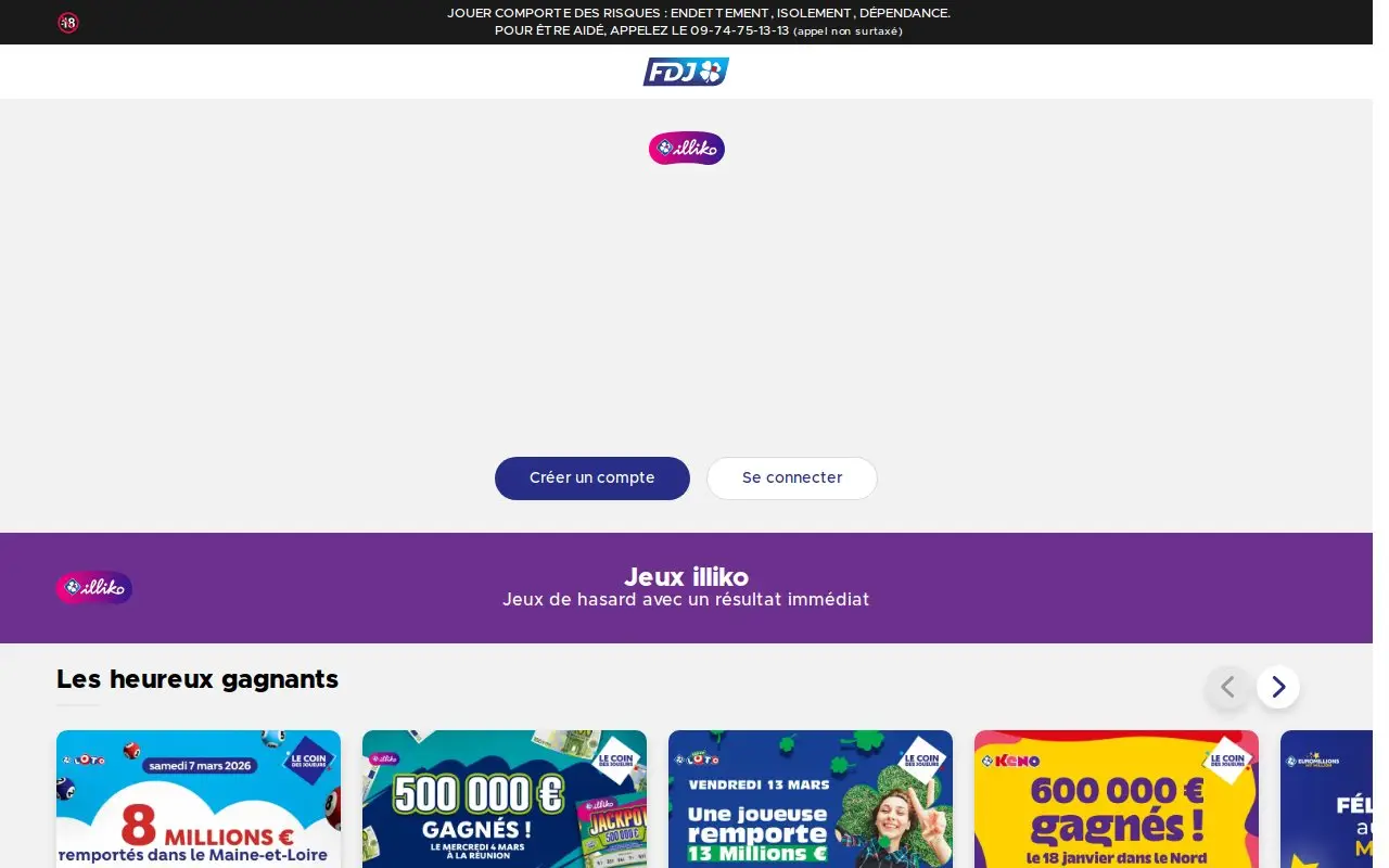 Landing page screenshot