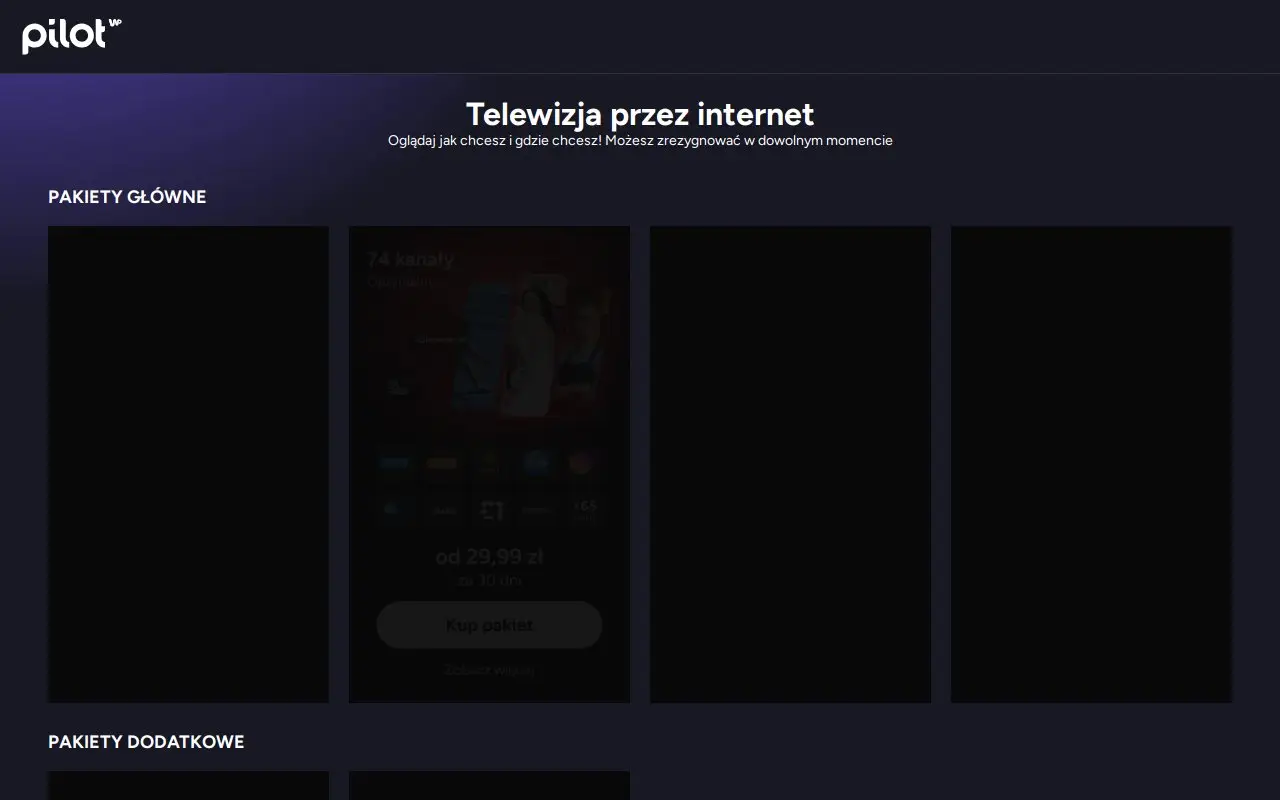 Landing page screenshot