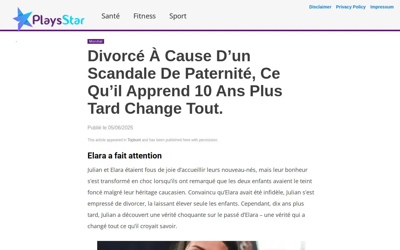 Landing page screenshot