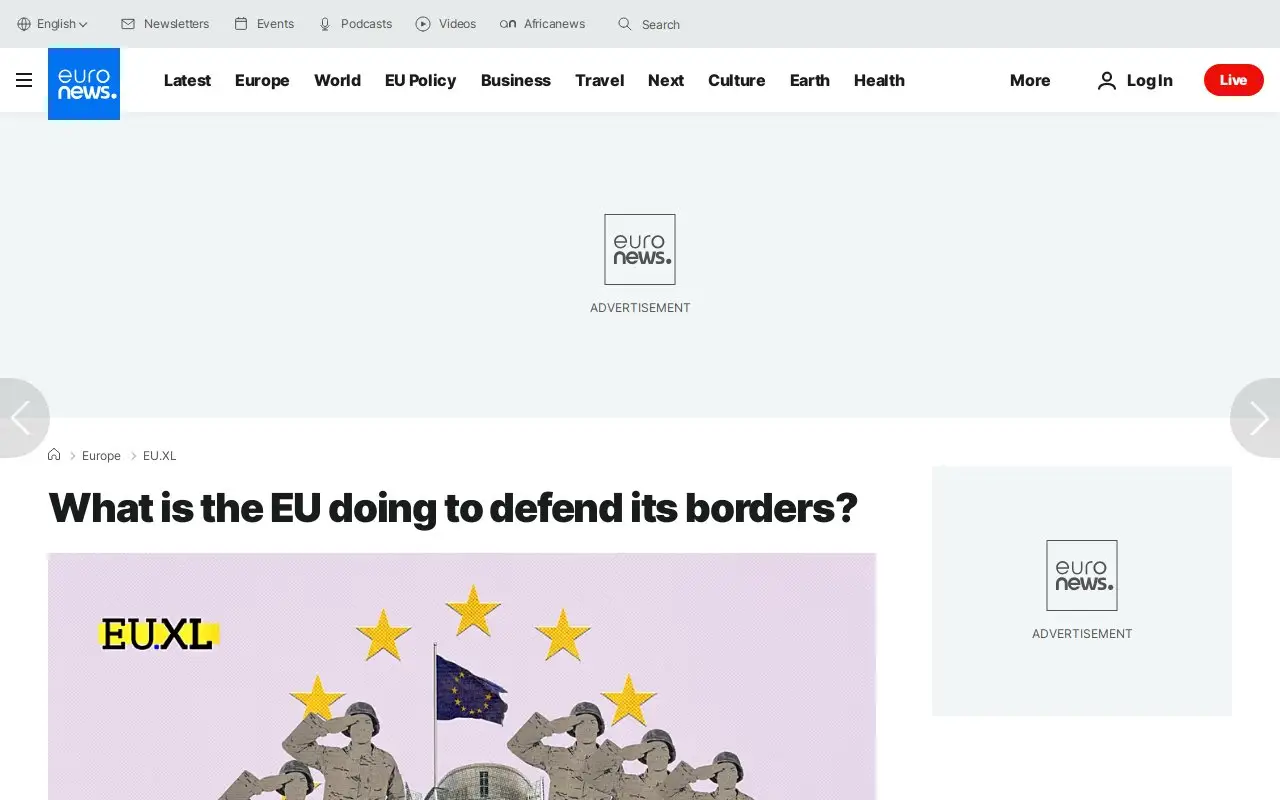 Landing page screenshot