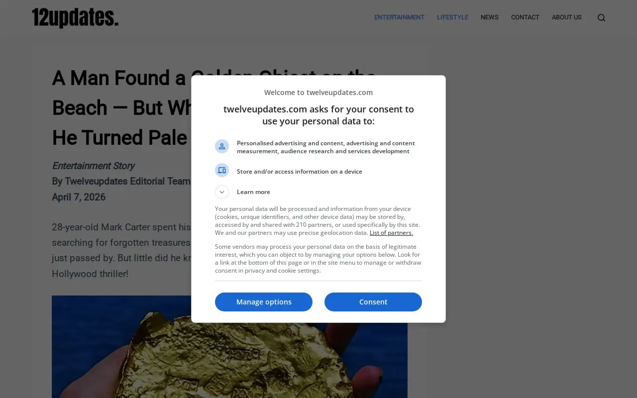 Landing page screenshot