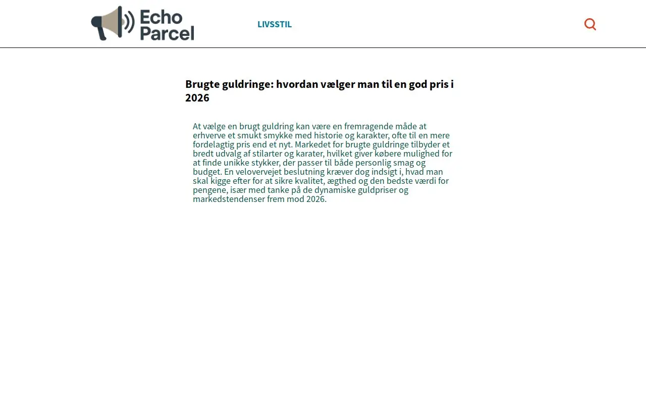 Landing page screenshot