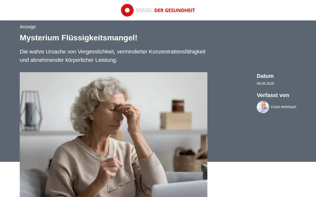 Landing page screenshot
