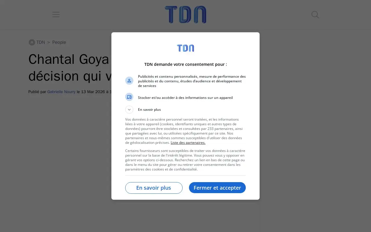 Landing page screenshot