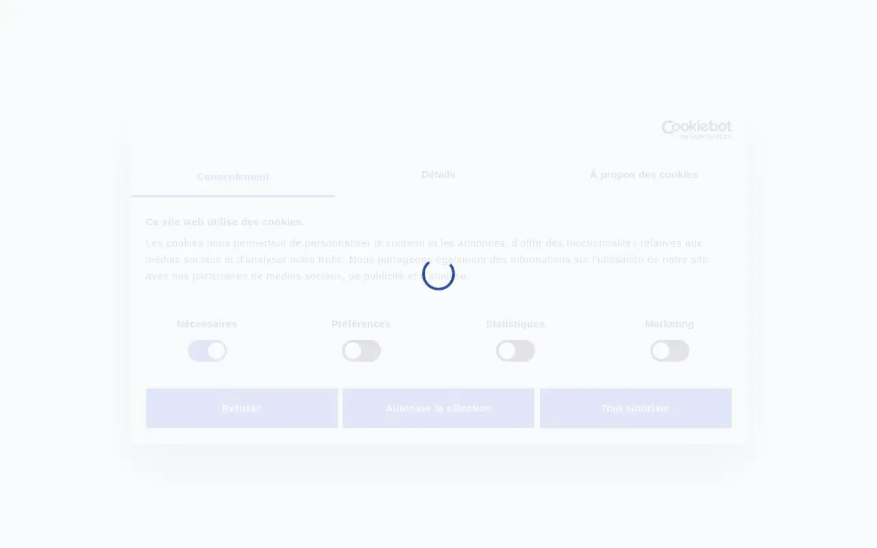 Landing page screenshot