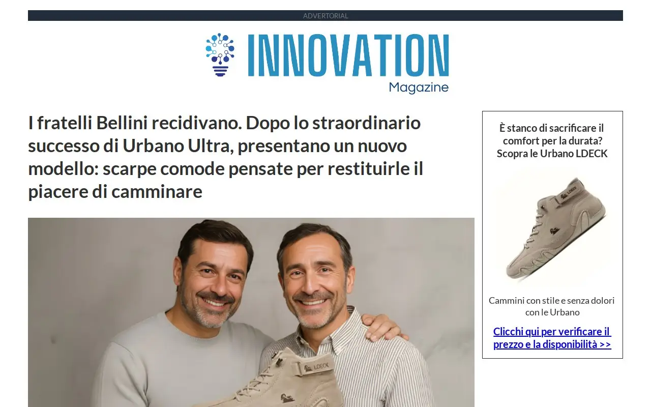 Landing page screenshot