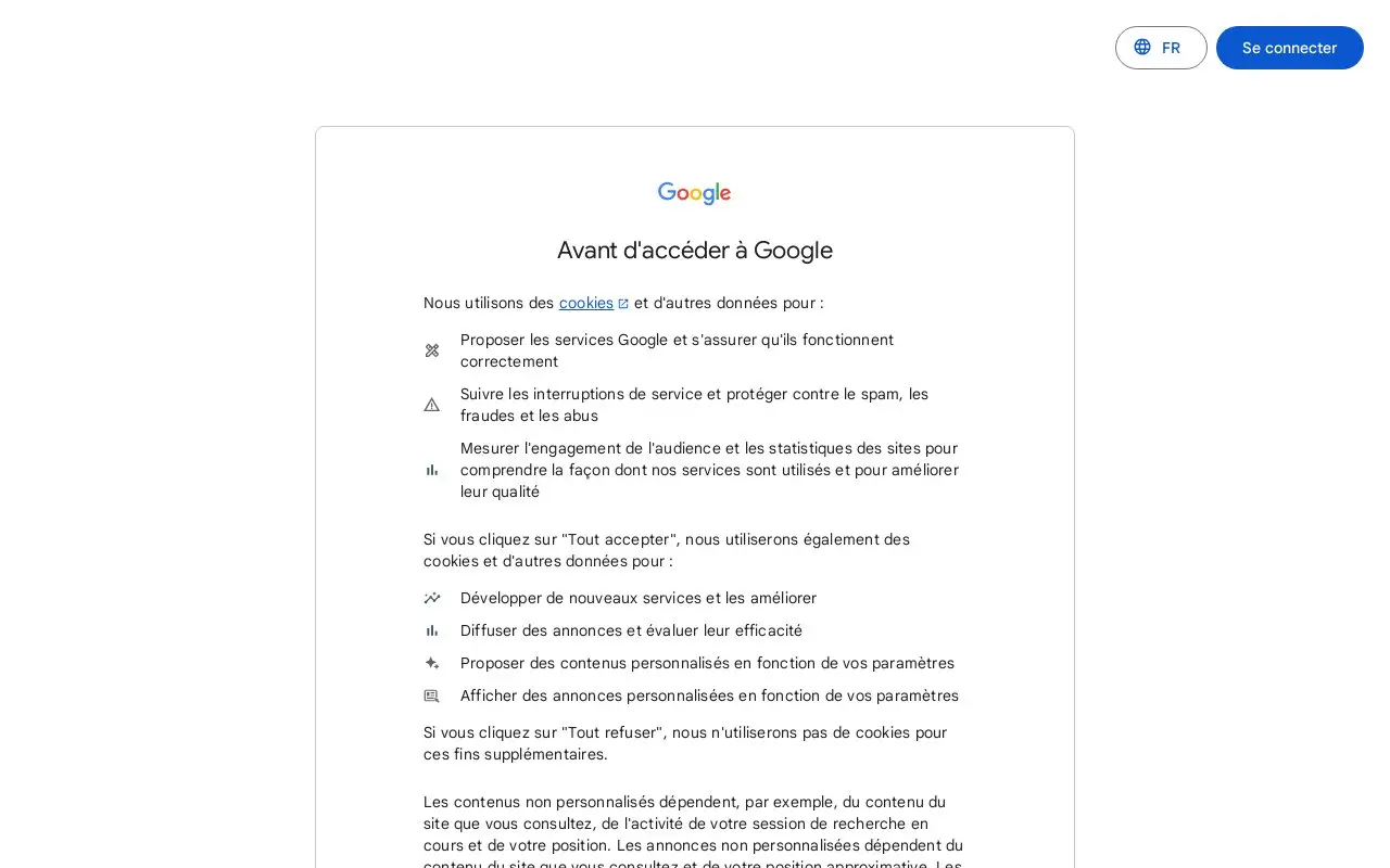 Landing page screenshot