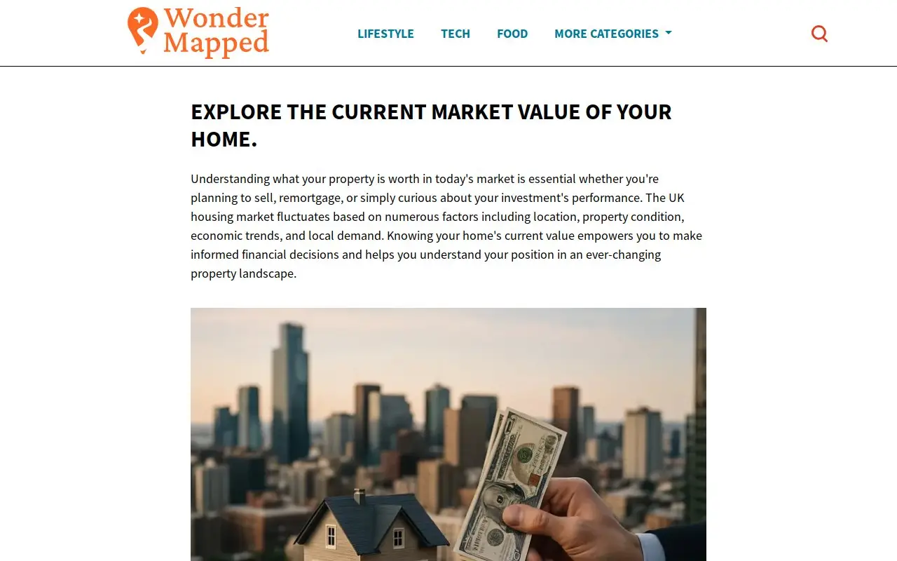Landing page screenshot