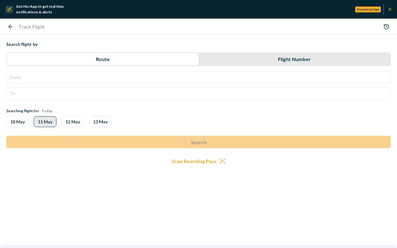 Landing page screenshot