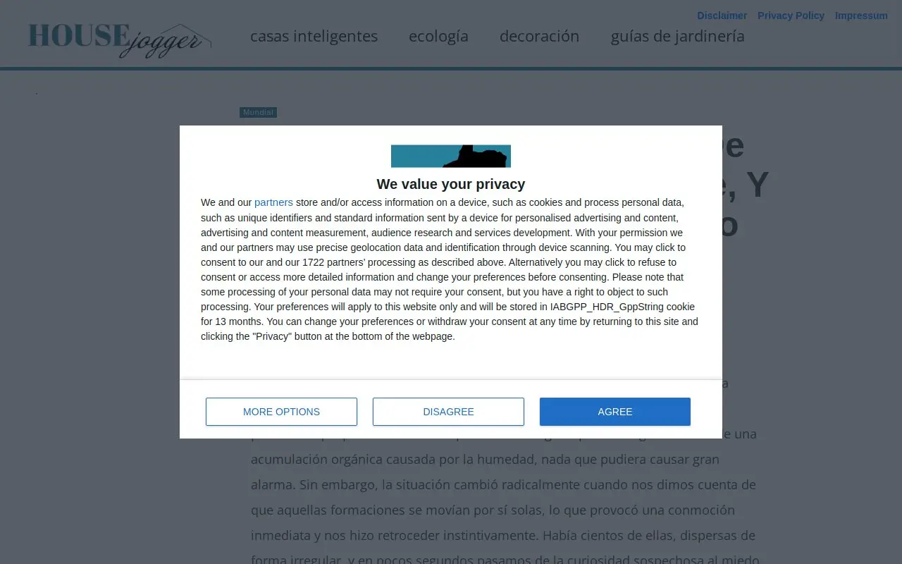 Landing page screenshot