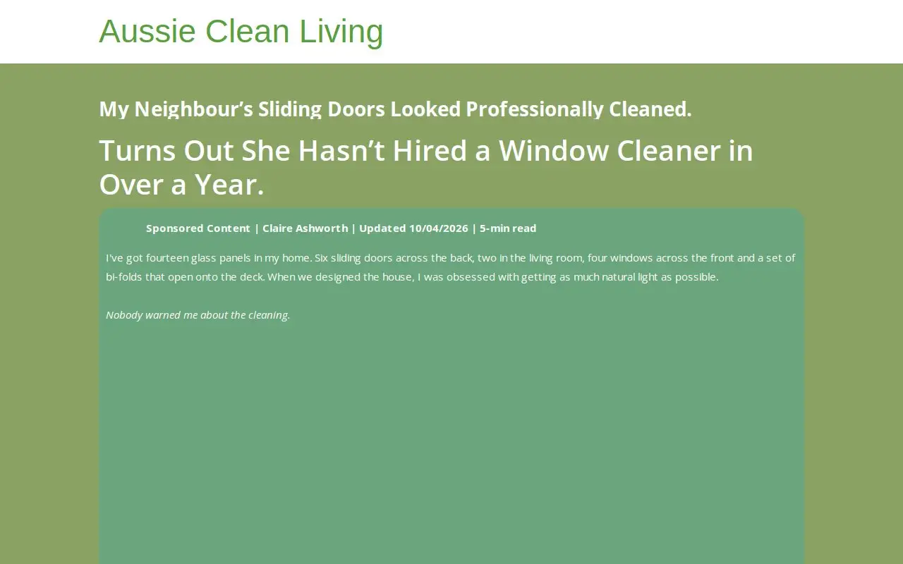 Landing page screenshot