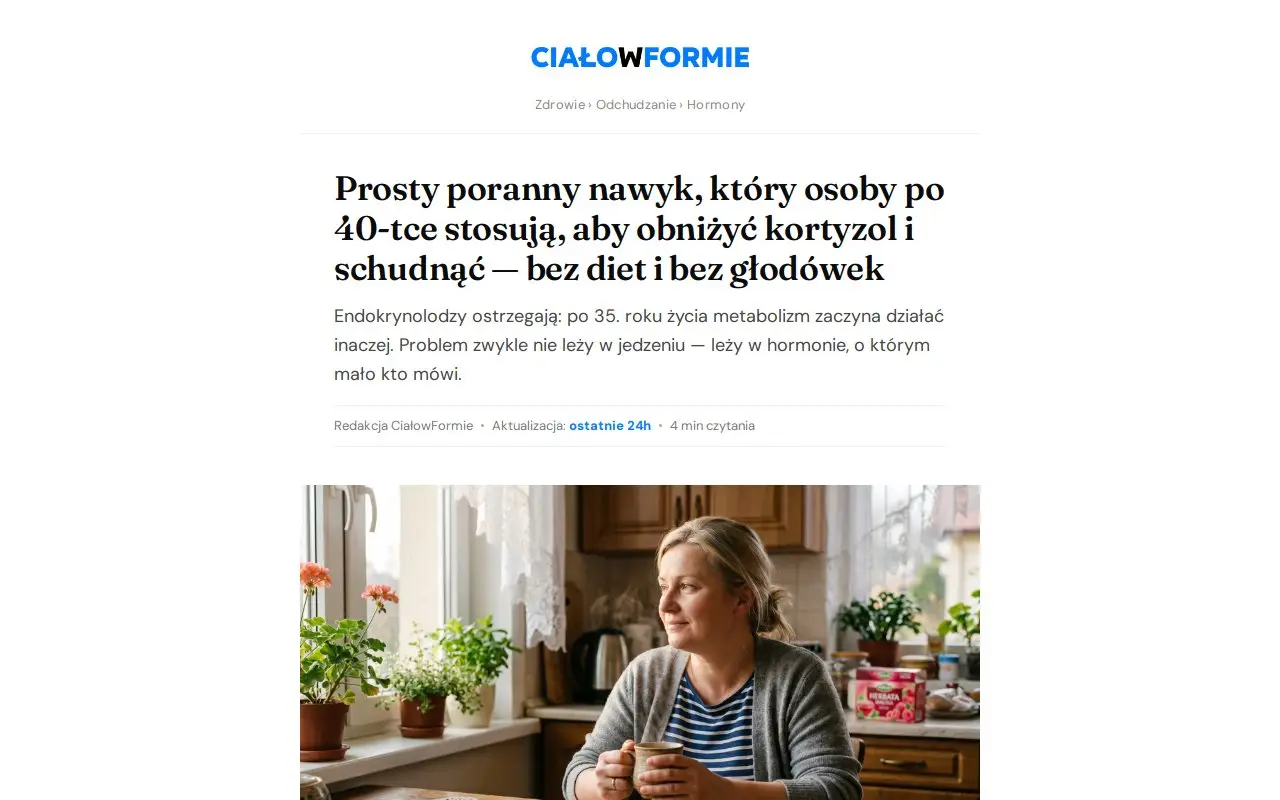 Landing page screenshot