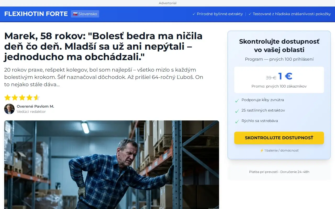 Landing page screenshot