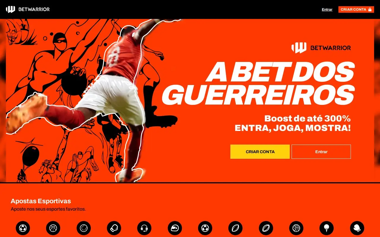 Landing page screenshot