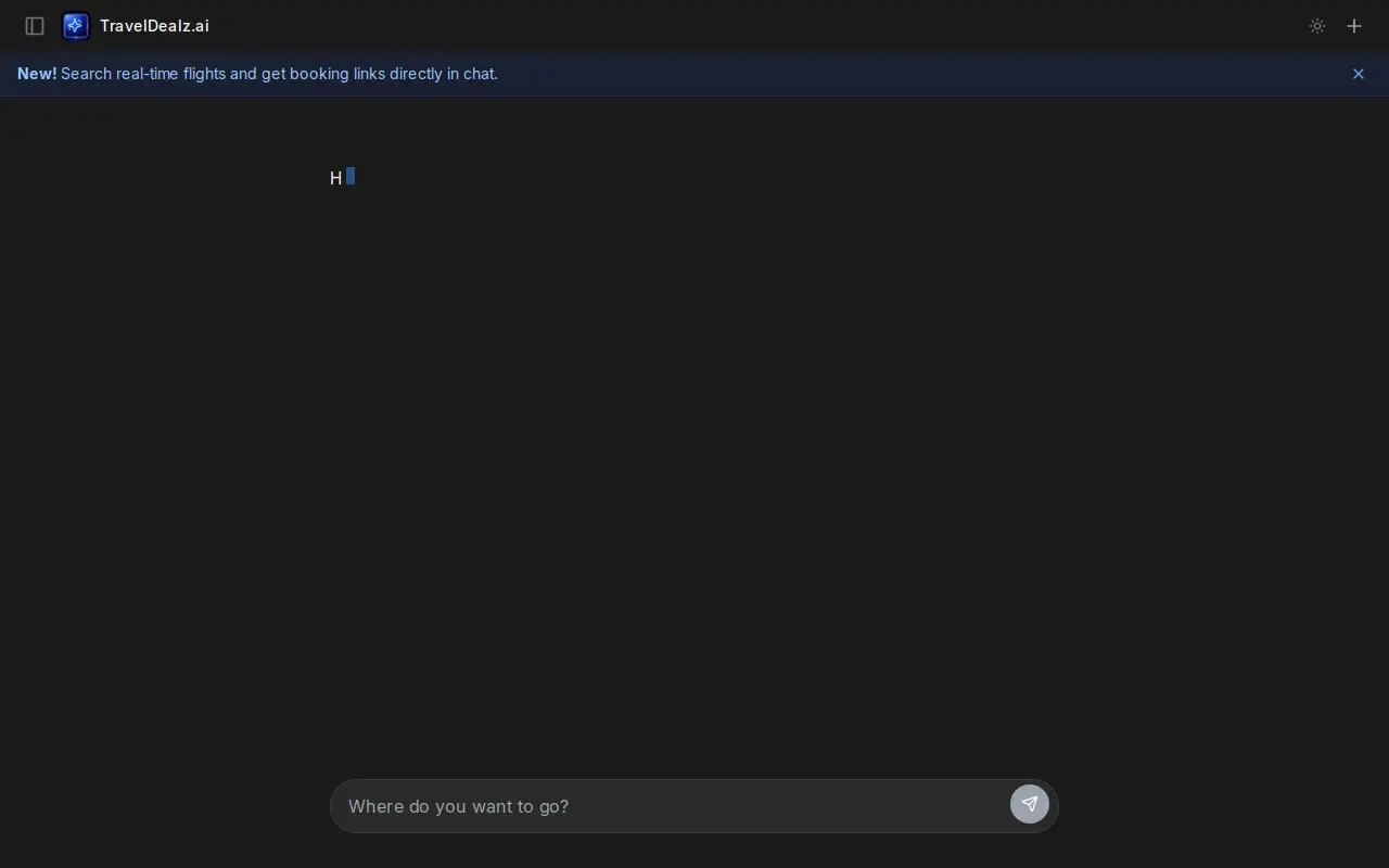 Landing page screenshot