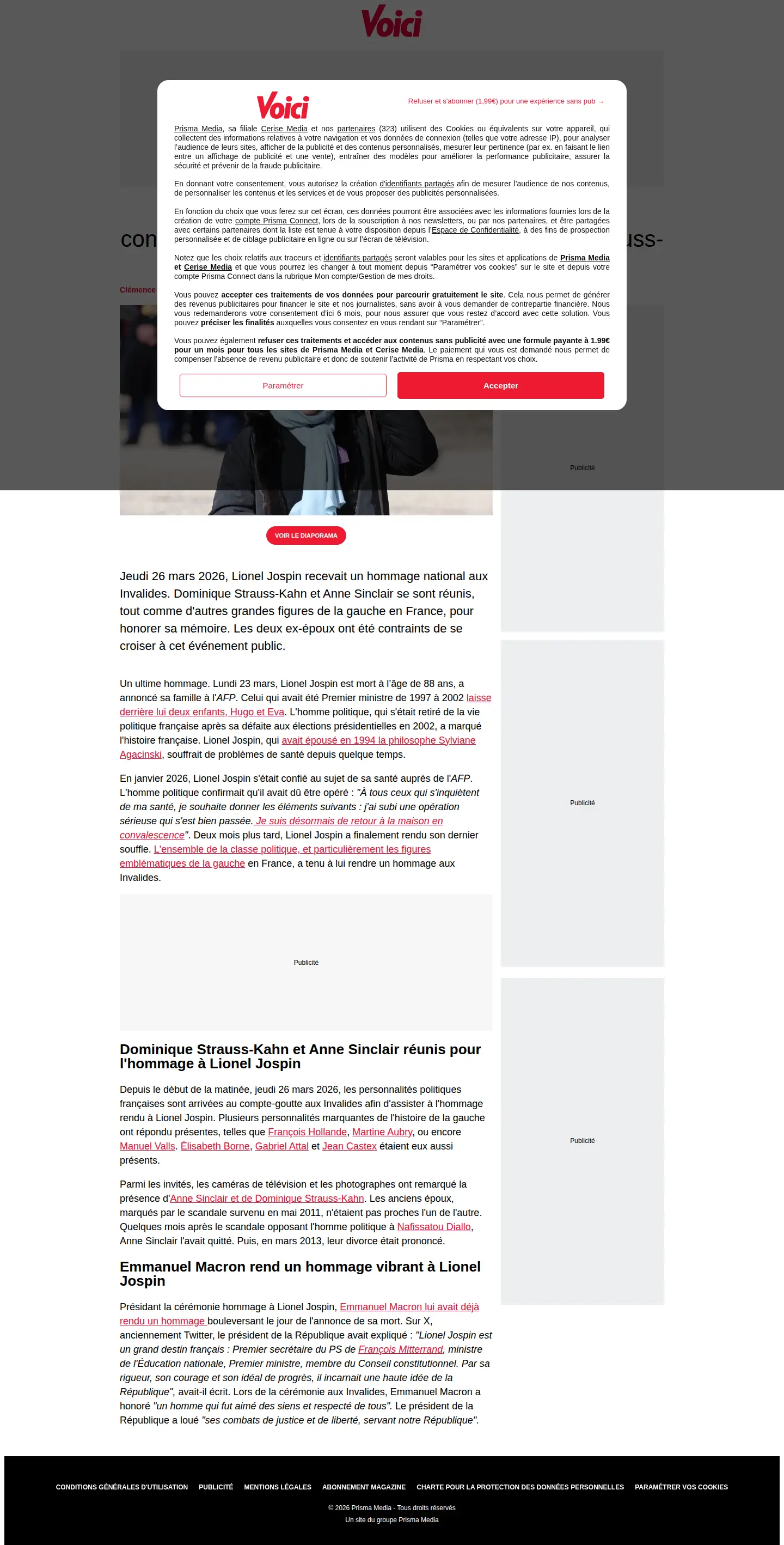 Landing page screenshot