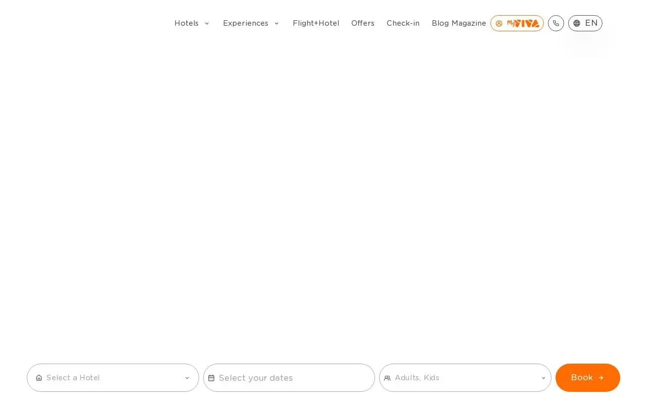 Landing page screenshot