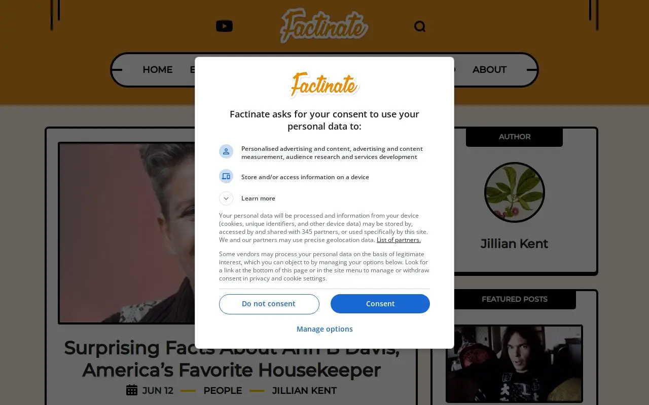 Landing page screenshot