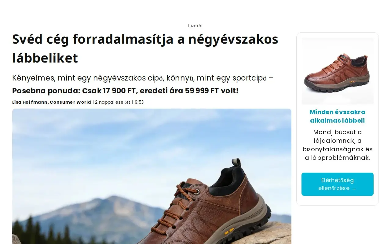 Landing page screenshot