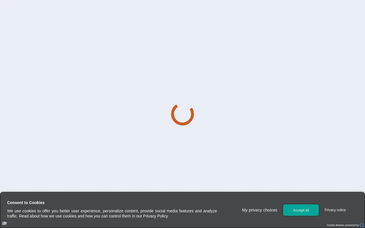 Landing page screenshot