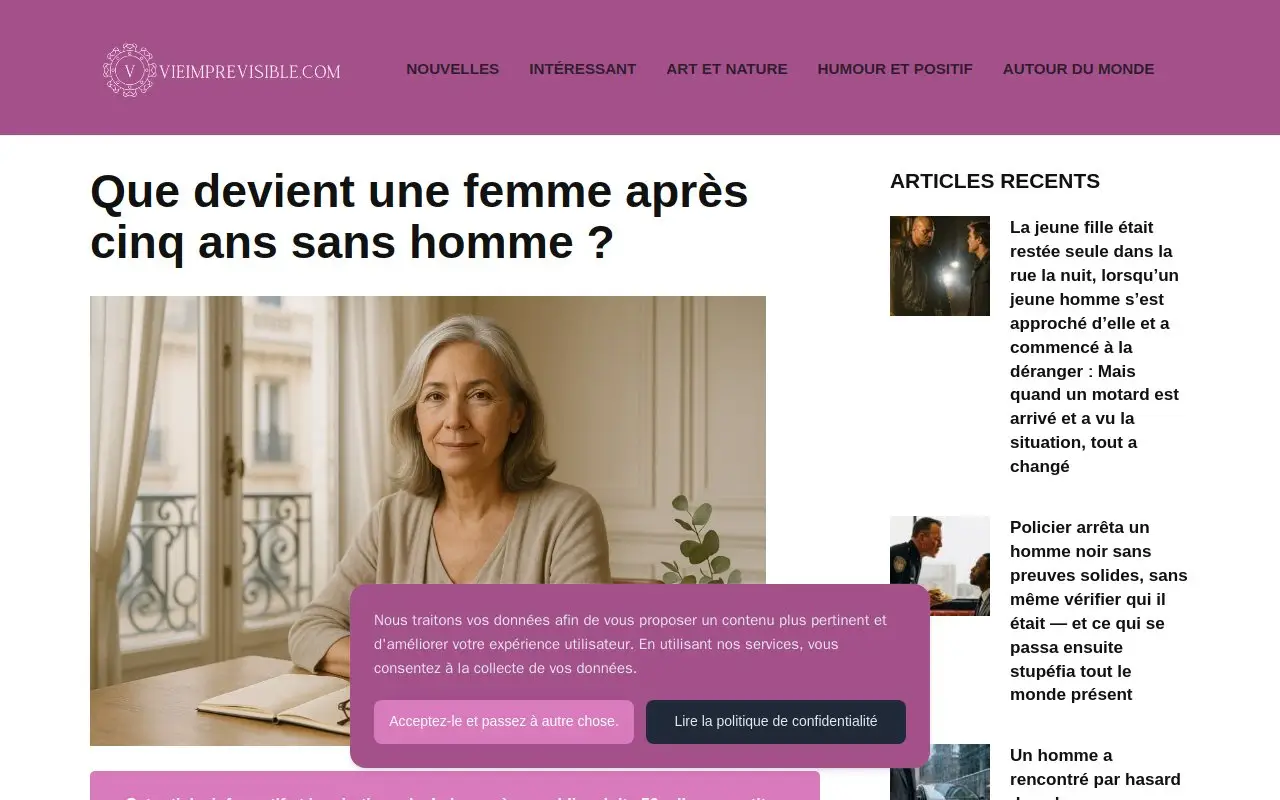 Landing page screenshot
