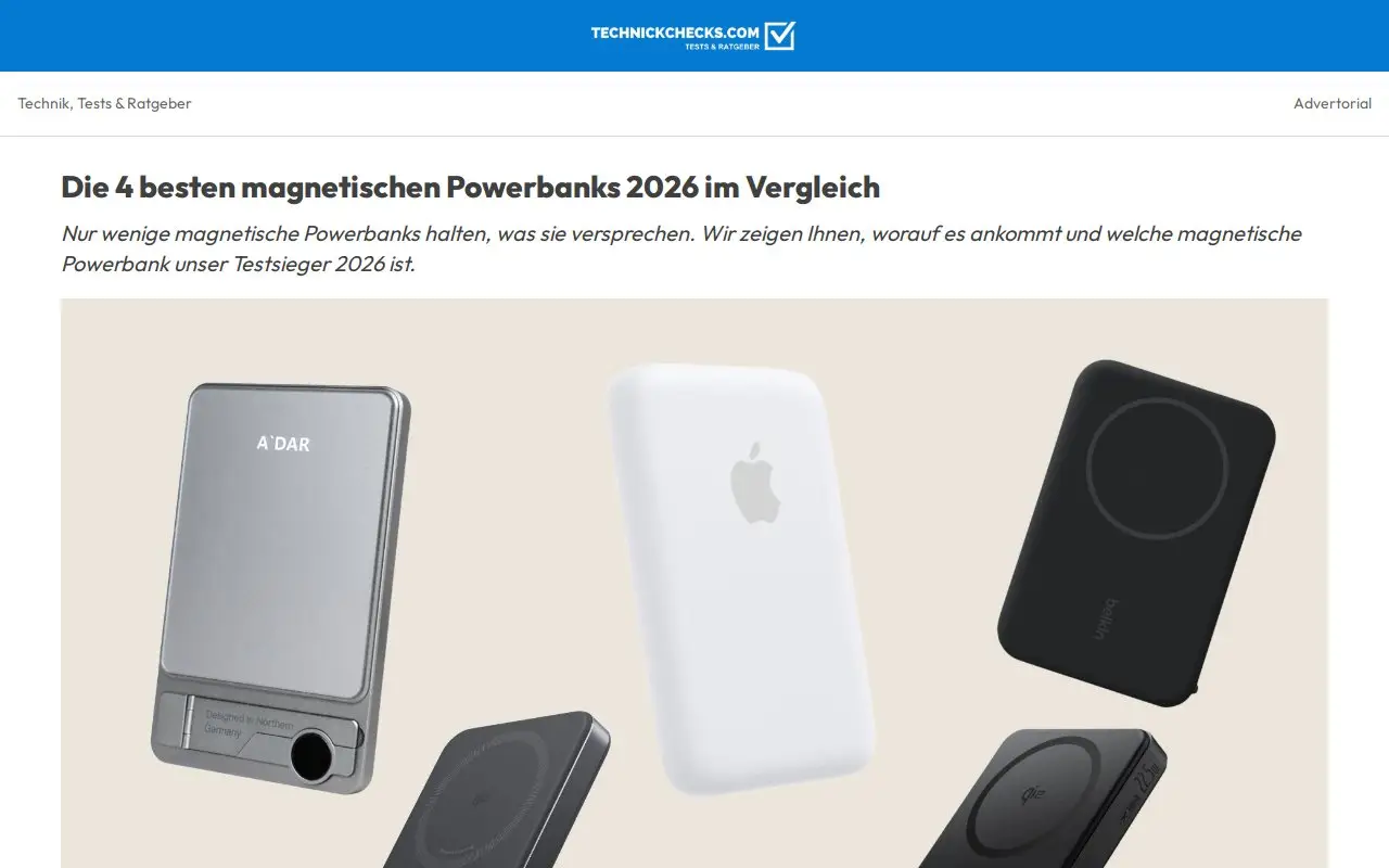Landing page screenshot