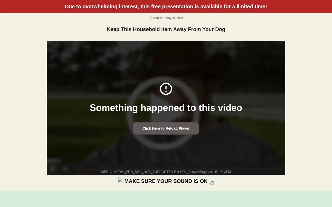 Landing page screenshot