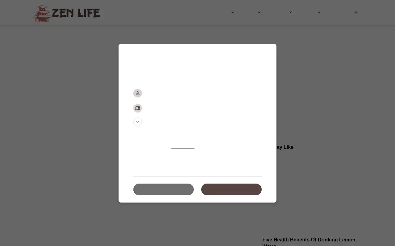 Landing page screenshot