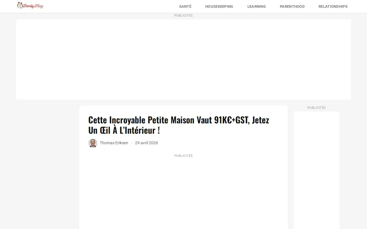 Landing page screenshot