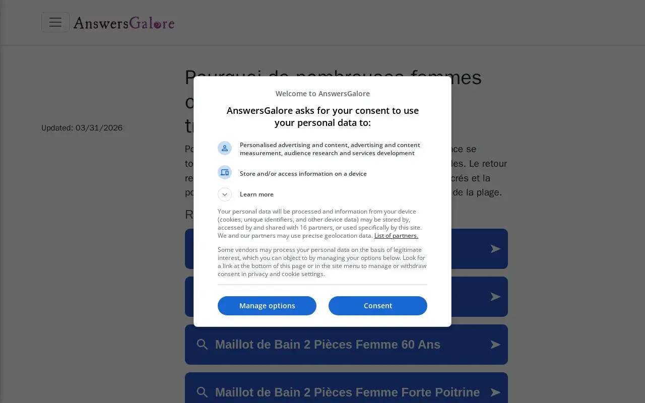 Landing page screenshot